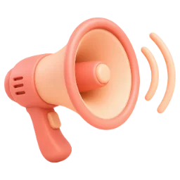 Orange megaphone icon used for a Norwalk free consultation callout